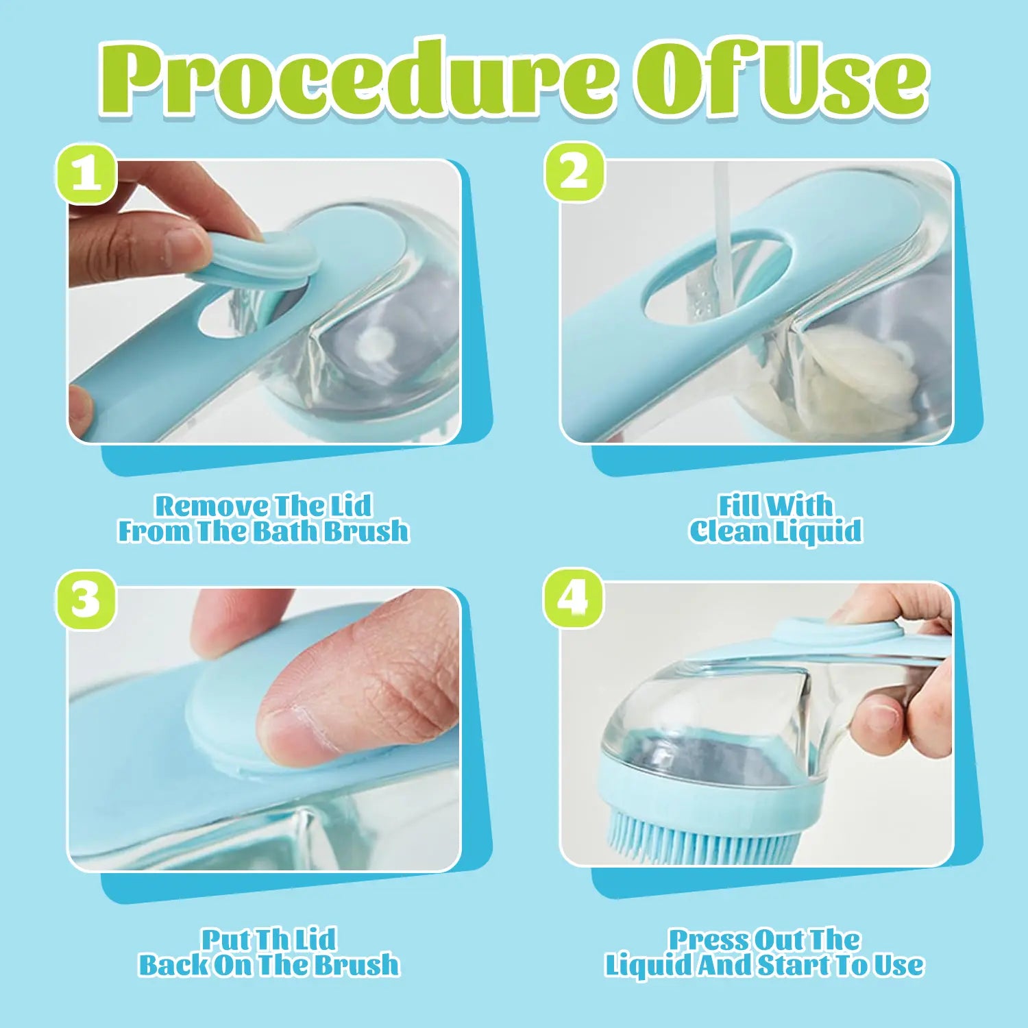 Transform Bath Time with Our Ergonomic Pet Bath Brush & Shampoo Dispenser for Dogs and Cats - Gentle Massage Grooming Tool!